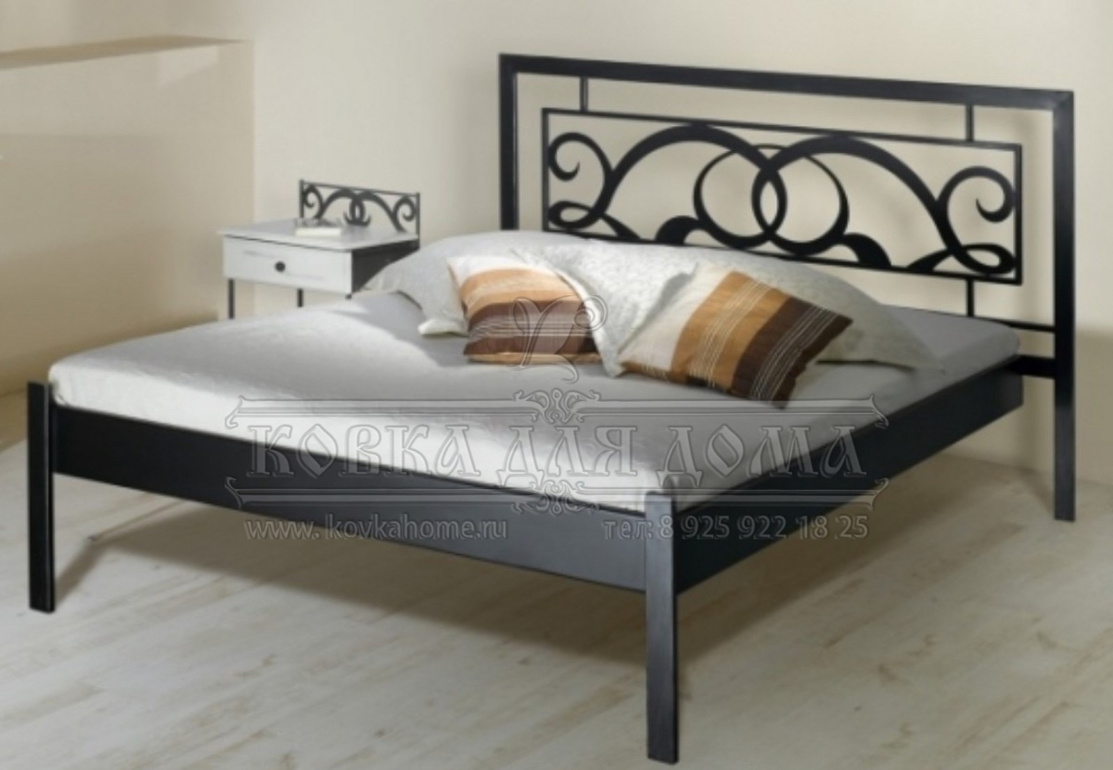 Кровать стальная лазерная резка